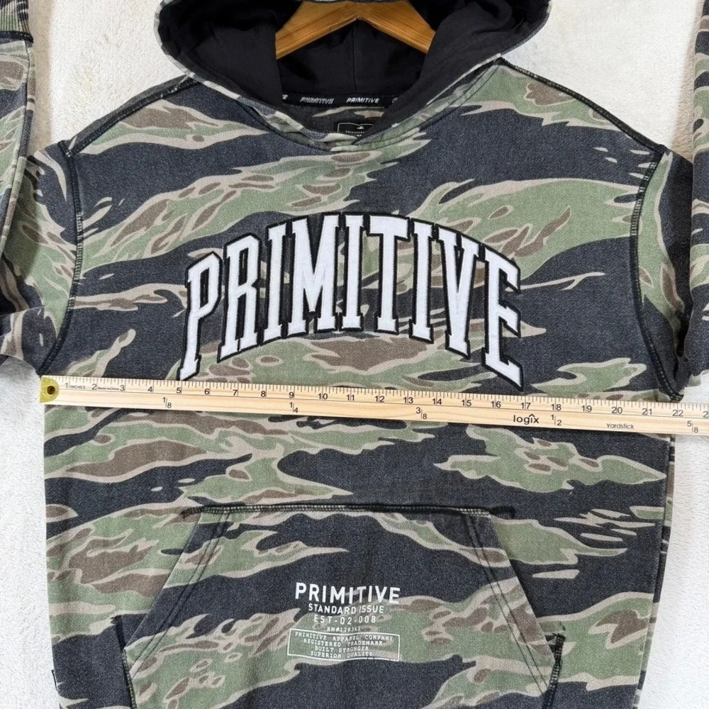 Primitive Skateboarding‎ Tiger Camo Hoodie Small Green Black Pullover Sweatshirt